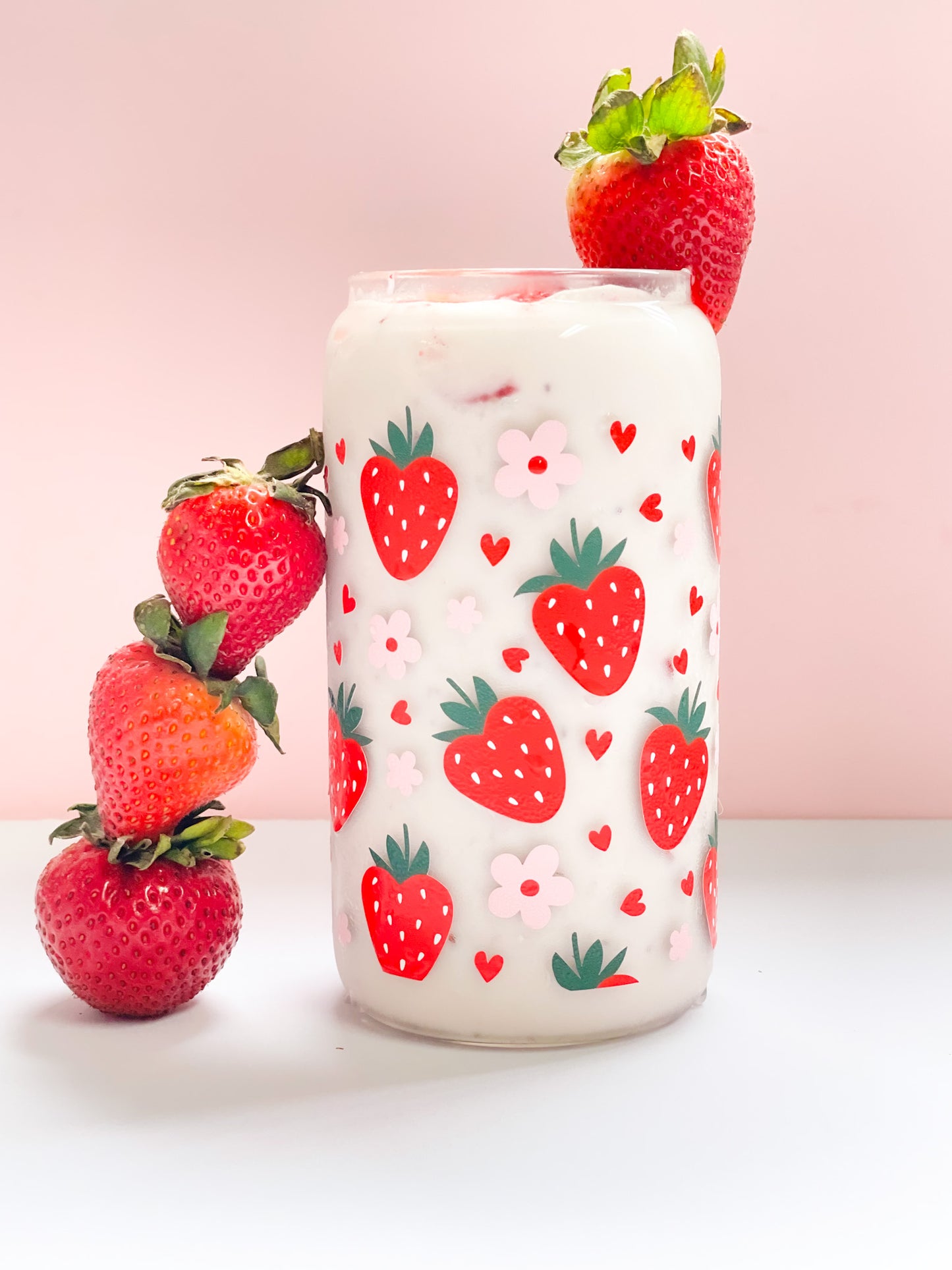 Strawberry Fields Glass Cup