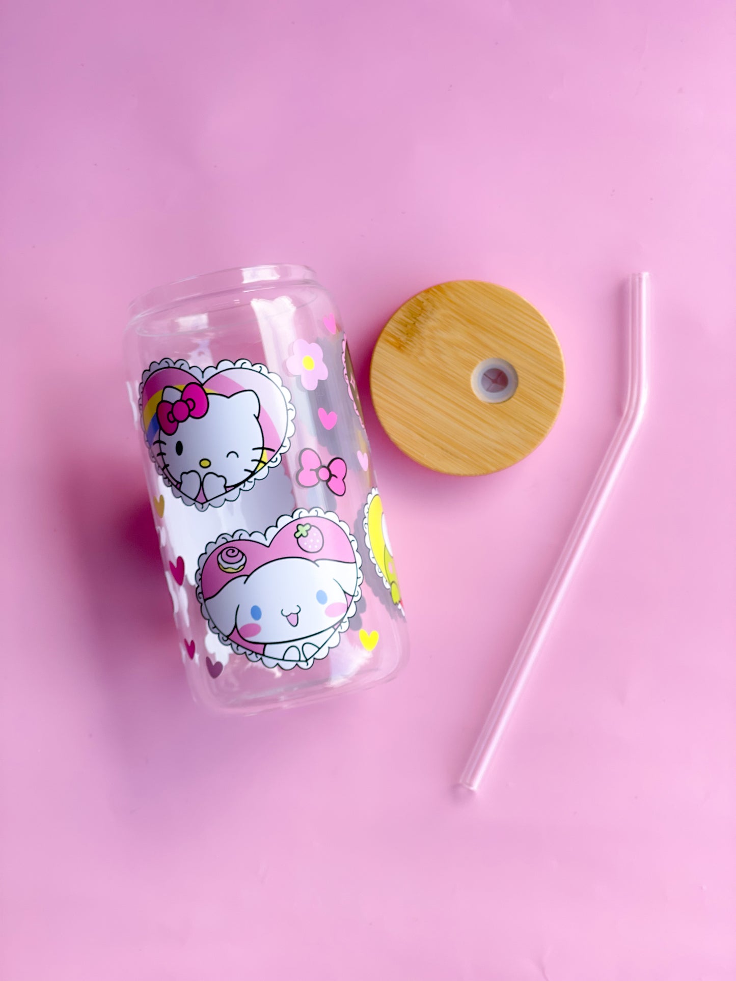 Kawaii Friends Glass Cup