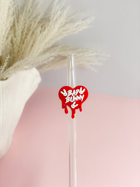 BB Heart Straw Charm