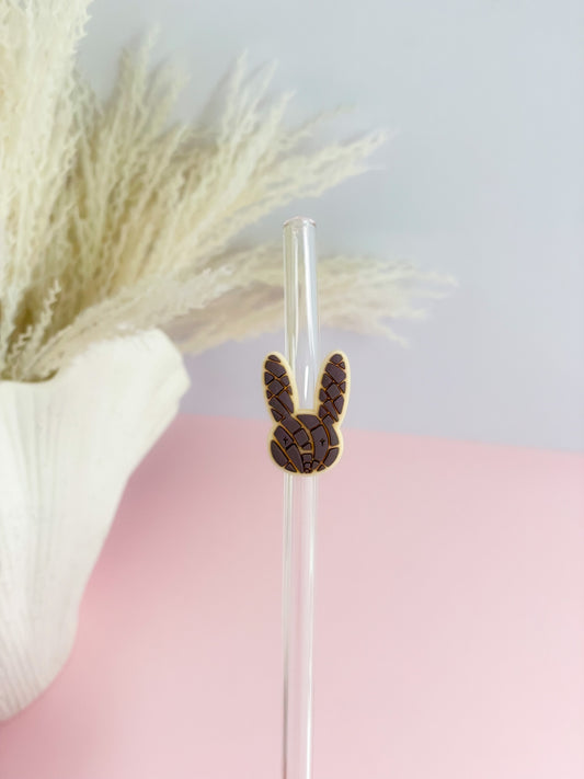 Bunny Concha Straw Charm