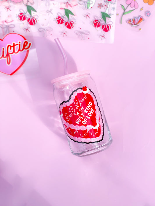 Self Love Glass Cup