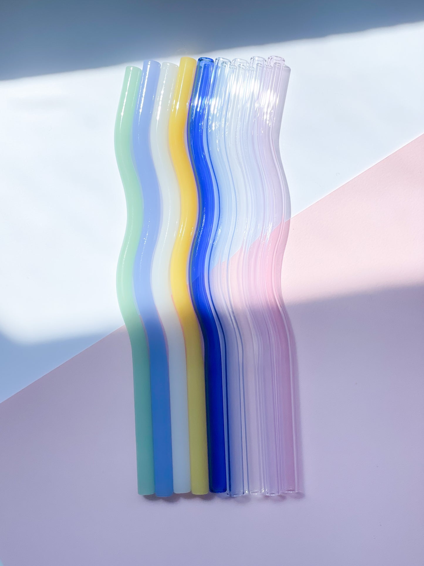 Wavy Glass Straws