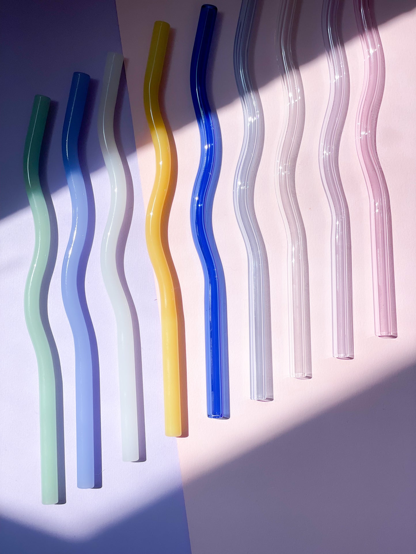 Wavy Glass Straws