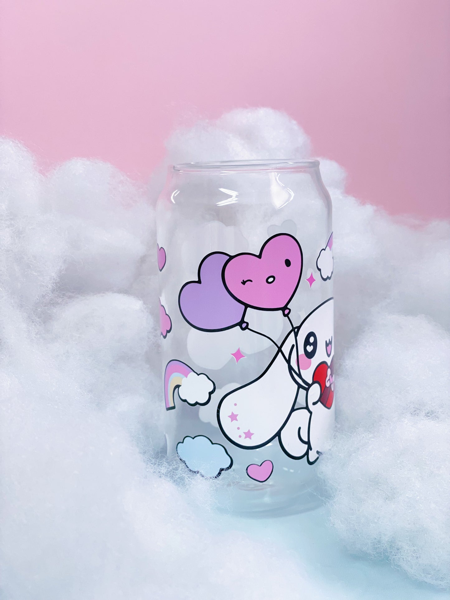 Whimsical Cinnamoroll Glass Cup