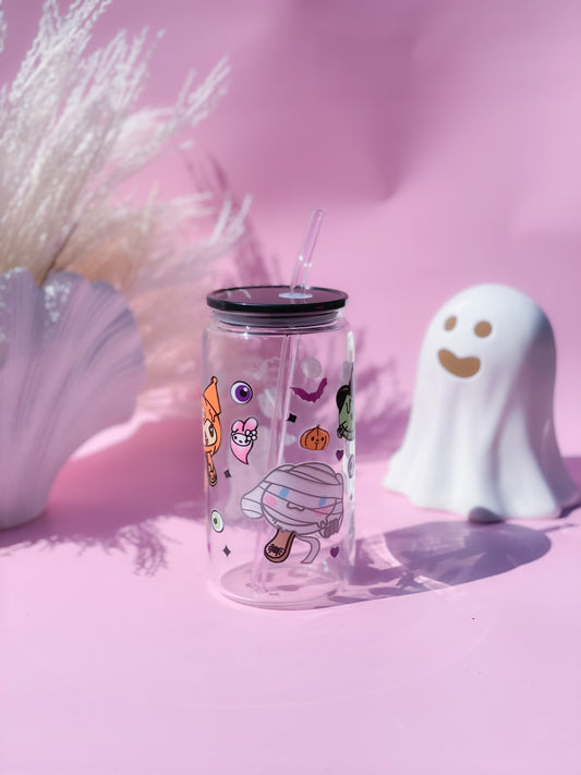 Spooky Popsicles Glass Cup