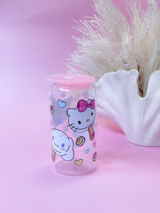 Kawaii Popsicles Glass Cup